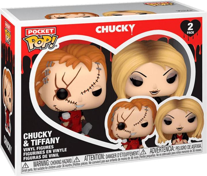 Funko Chucky - Die Mörderpuppe Pocket POP! Vinyl Figuren 2er-Pack Valentines 4 cm