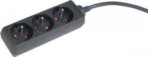 Dexlan Cordon d'alimentation avec interrupteur - 3 prises 1,50 m (1.50 m, PECO 7/5)