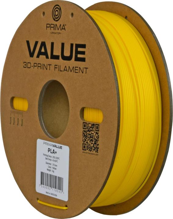 Actual product image Prima Creator PrimaValue PLA+ (PLA, 1.75 mm, 1320 g, Yellow)
