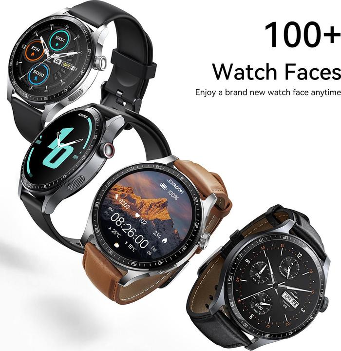 Actual product image Joyroom Classic Series JR-FC2 Pro Smart Watch (Answer/Make Call)-Space Grey (227 mm)