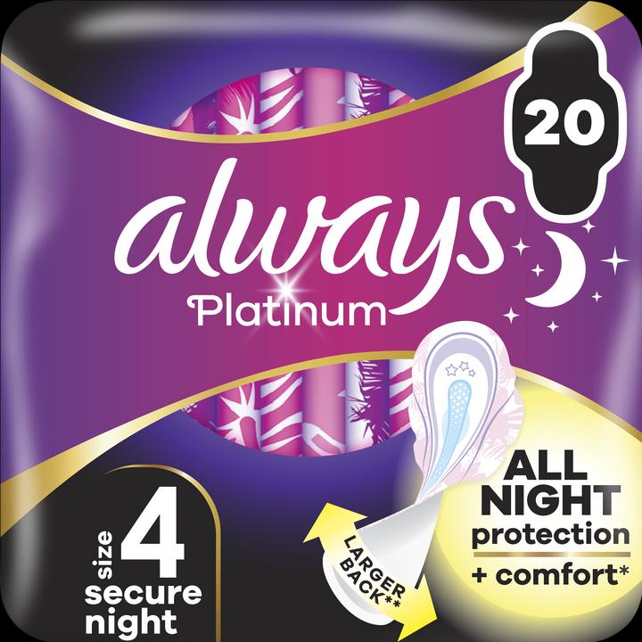 Immagine prodotto Always Notte sicura Platinum (20 x, Assorbenti igienici)