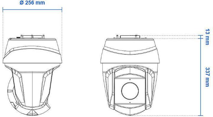 Actual product image Vivotek SUPREME SD9394-EHL Speed Dome IP Camera, 8MP, Outdoor, IR 250M, 32x Zoom (3840 x 2160 pixels)