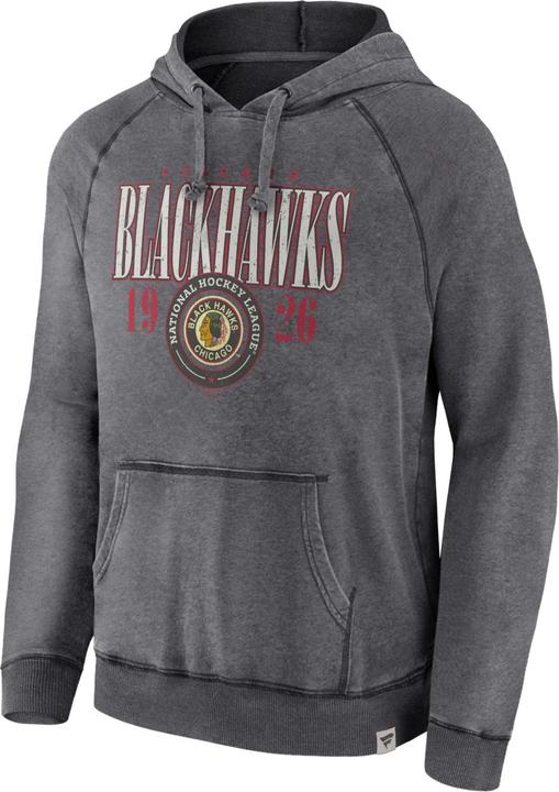 Immagine prodotto Fanatics Felpa con cappuccio Chicago Blackhawks NHL Heather Frech Terry - S (S)