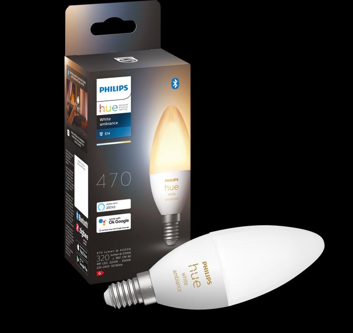 Produktbild Philips Hue White Ambiance BT (E14, 5.20 W, 470 lm, 1 x, G)