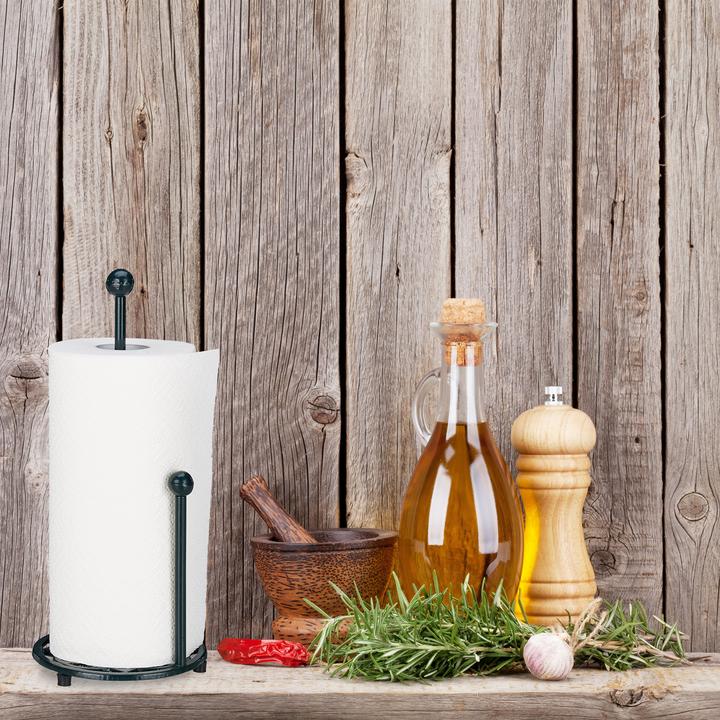 Immagine prodotto Relaxdays Porta rotoli da cucina verticale rustico