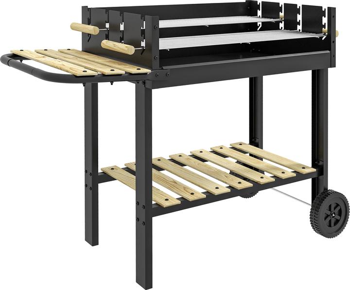 Actual product image Outsunny Charcoal grill with height-adjustable grill grates