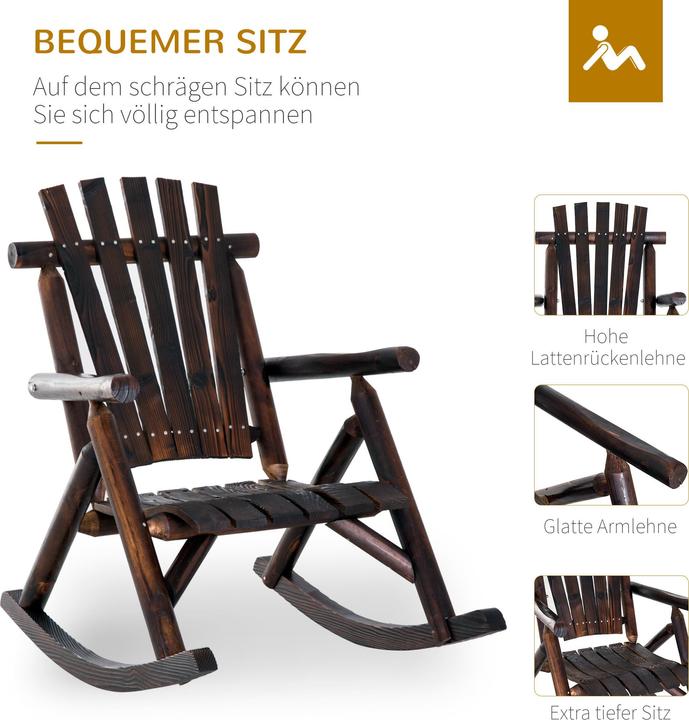 Image du produit Outsunny Fauteuil à bascule