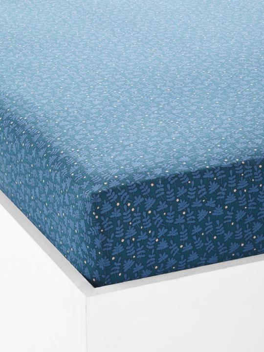 Stampato in blu scuro
