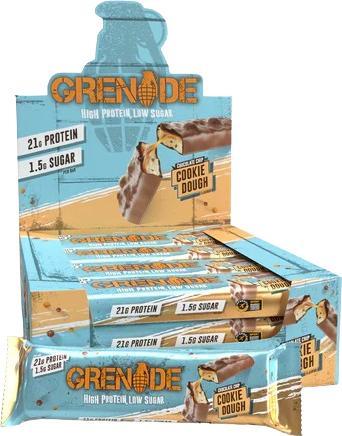 Actual product image Grenade High Protein Bar Chocolate Chip Cookie Dough (Cookie, Nougat, Chocolate, Caramel, 1 pcs., 60 g)
