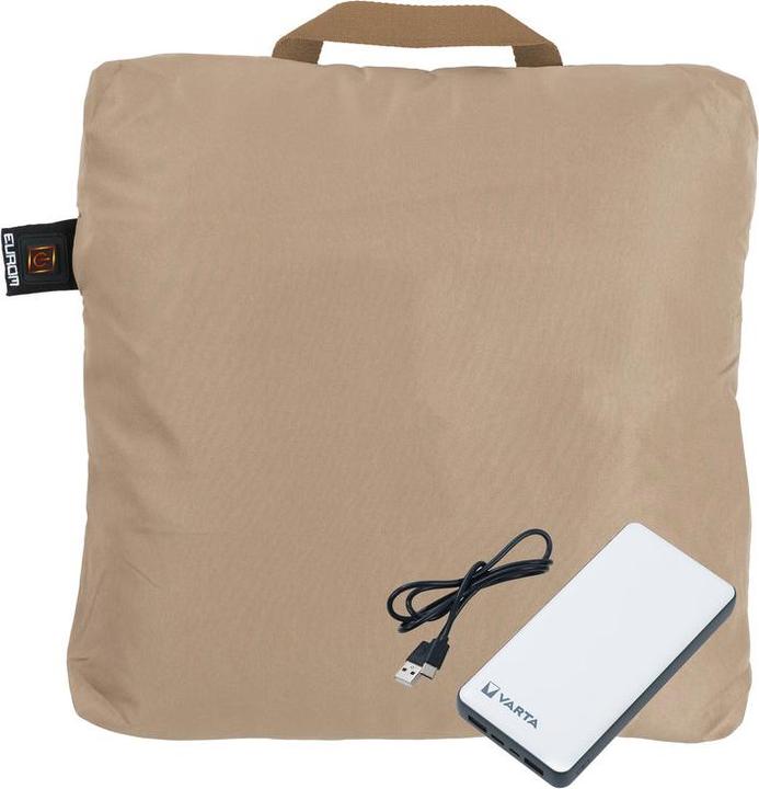 Produktbild Eurom Wärmekissen Warmigo inkl. Powerbank 20.000 mAh, taupe (45 x 45 cm)