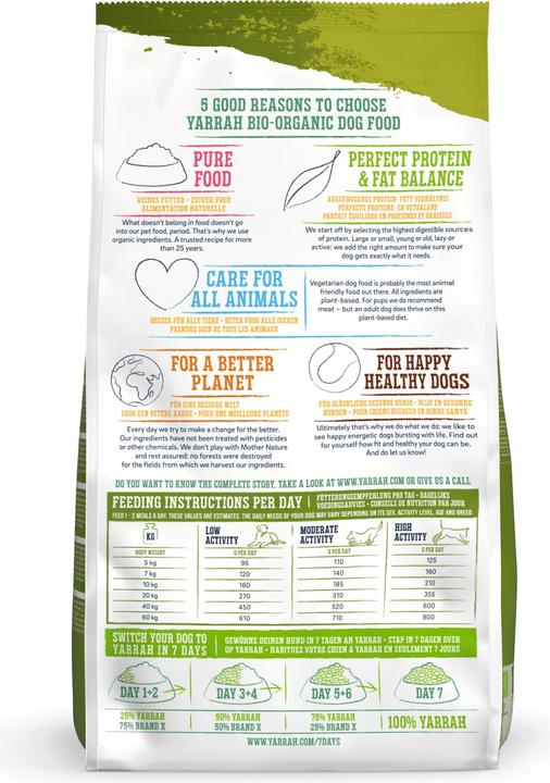 Actual product image Yarrah Dry Dog Food TF Bio Vega, 10 kg, Adult, Grain-free (Adult, 1 pcs., 10000 g)