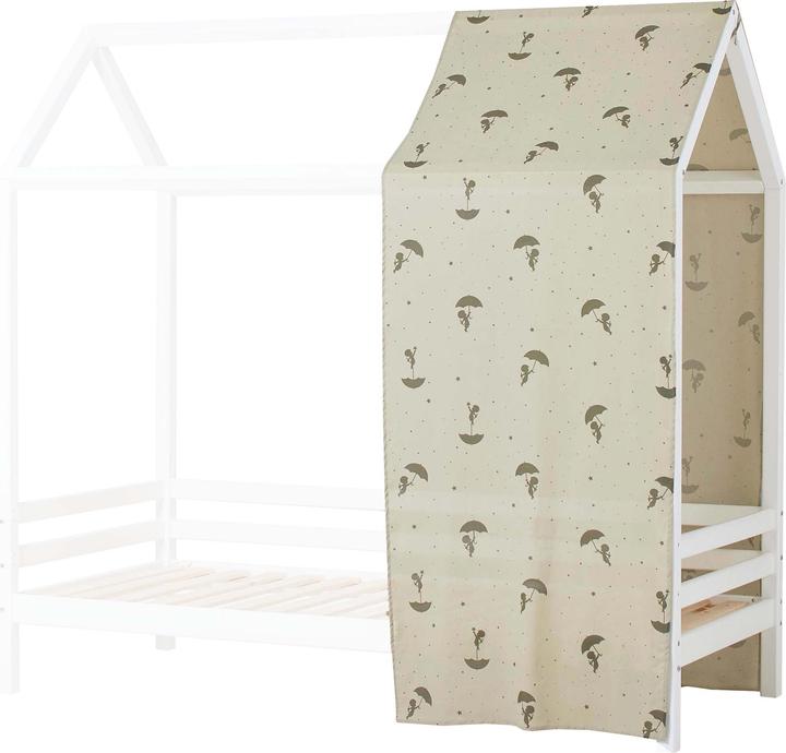 Hoppekids Sandman (Ole Lukoie) House Bed Curtain for House Beds 90x200 cm, Green