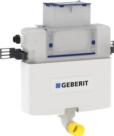 Geberit Omega Einbau-Spülkasten 12 cm, 6/3 Liter, Einbauhöhe 82 cm, PEX-Anschluss