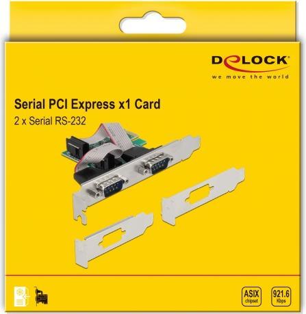 Image du produit Delock Carte PCI Express 90046 2x série / RS232
