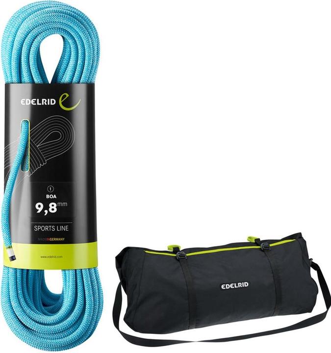 Actual product image Edelrid Boa 9.8 climbing rope with rope bag (70 m)