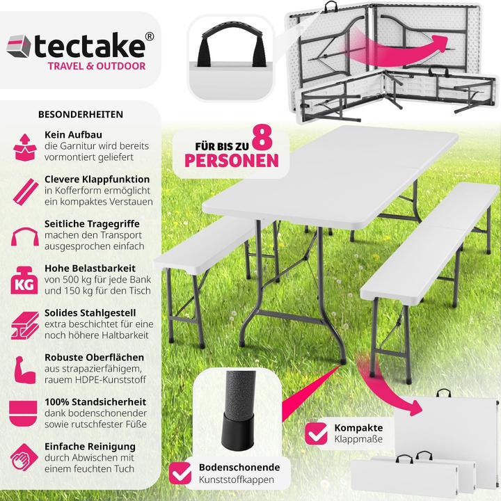 Image du produit tectake Ensemble de table de camping