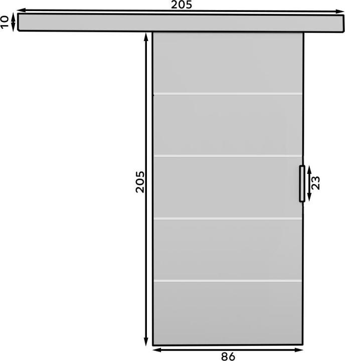 Immagine prodotto ADRK Furniture Porte scorrevoli BIELLA 86