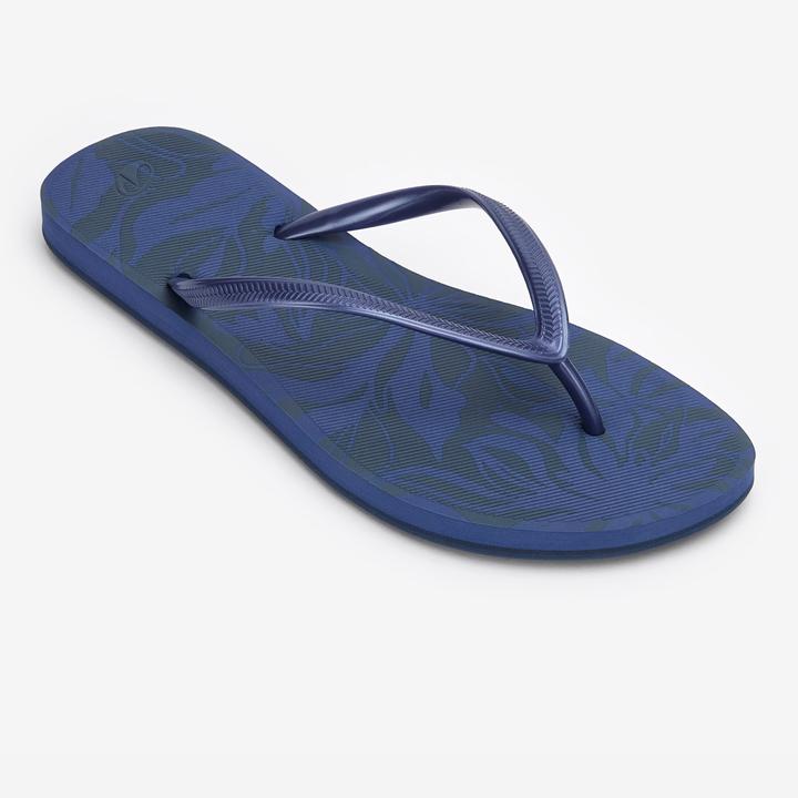 Actual product image Olaian Women's 500 Flowy toe sandals petrol blue (40)