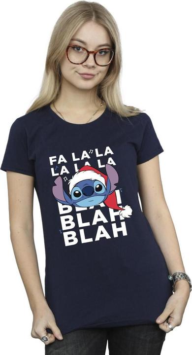 Image du produit Disney - T-shirt LILO AND STITCH CHRISTMAS BLAH BLAH BLAH - Femme (M)