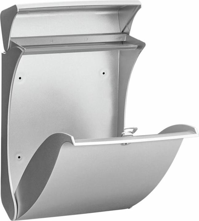 Immagine prodotto Burg Wächter Cassetta per le lettere in plastica LxHxP 271/419/129 mm Swing silver con fermo di apertura +
