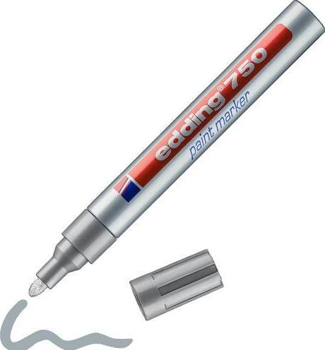 Produktbild Edding Lackmarker 750 (Silber, 4 mm, 1 x)