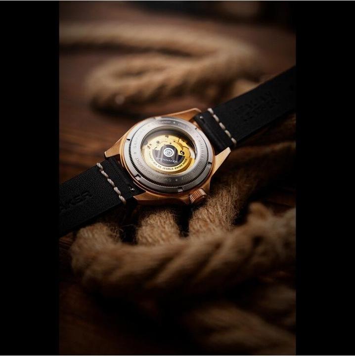 Actual product image Spinnaker SP-5060-08 Tesei Bronze Swiss (Diving watch, Rotating bezel left)