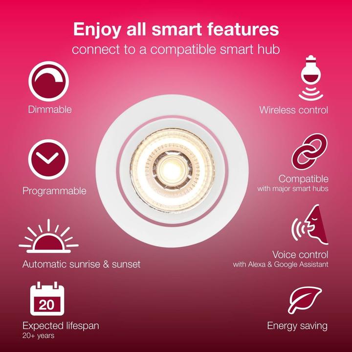 Actual product image Innr Recessed Spot Light (5 W, 350 lm, 1 x, G)