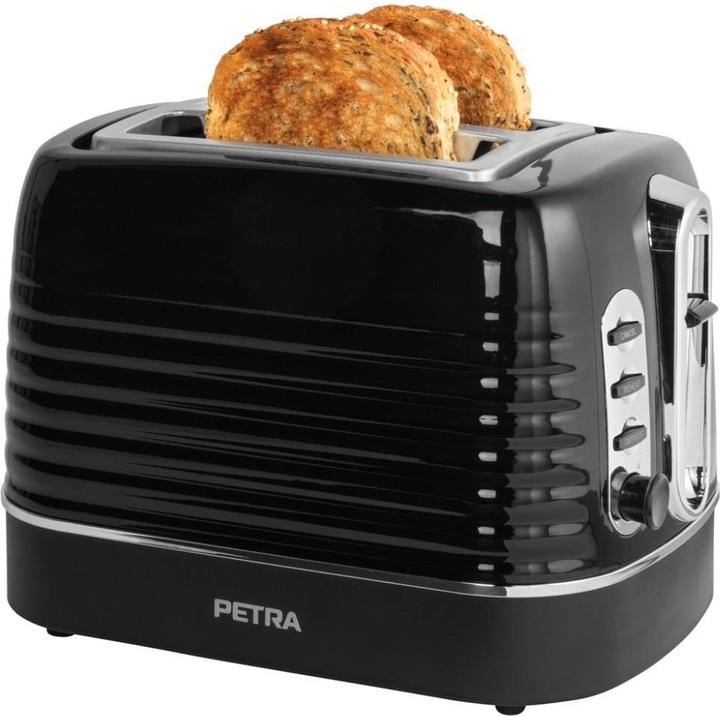 Actual product image Petra PT5573BLKVDE Oscuro 2 slice toaster