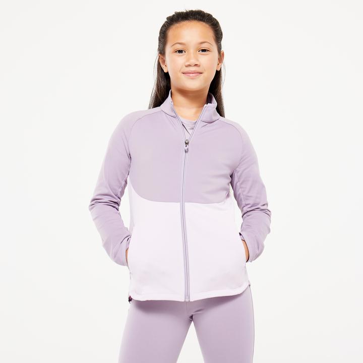Actual product image Decathlon Tracksuit kids - S500 purple/white (6, 7, 8)