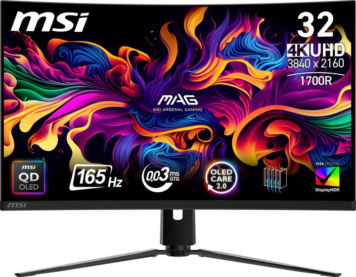 MSI MAG 321CUP QD-OLED (3840 x 2160 Pixels, 31.50")