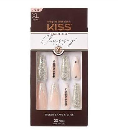 Immagine prodotto KISS Unghie adesive Classy Nails Premium - Sofisticate 30 pezzi (Unghie artificiali)
