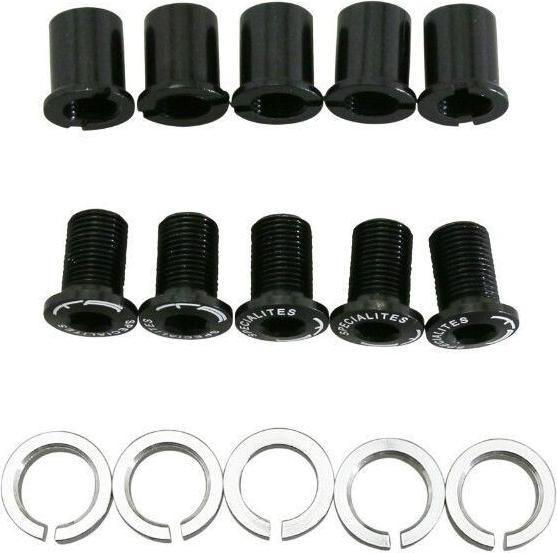 Spécialités T.A. set of 5 crankset screws compatible with look zed zenith