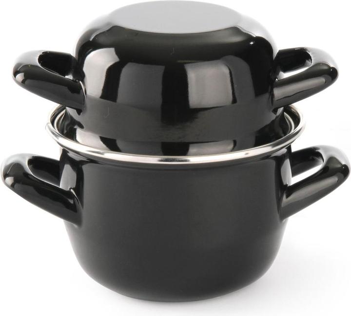 Produktbild Hendi Topf, emailliert (12 cm, Bräter + Schmortopf, Emaille, Edelstahl)