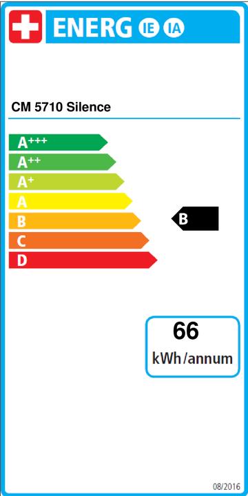 Label énergétique Miele CM 5710 (Fiche CH)