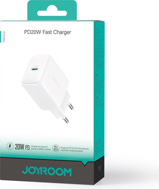 Actual product image Joyroom EU Plug PD 20W Fast Charger Type-C Charger (20 W)