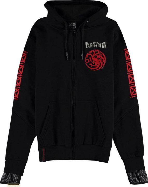 Difuzed HOUSE OF THE DRAGON - Pull à Capuche Zipper Homme (S) (S)