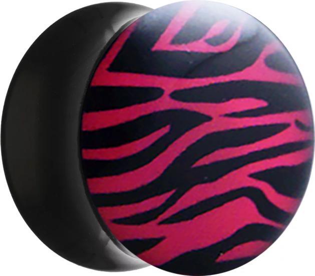 Immagine prodotto Star Piercing Spina svasata con motivo zebrato rosa (senza ottone, Acrilico)