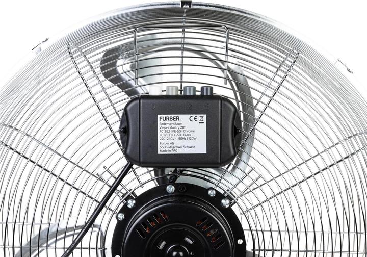 Actual product image Furber Floor Fan Vayu-Industry 20" Chrome (62 dB)