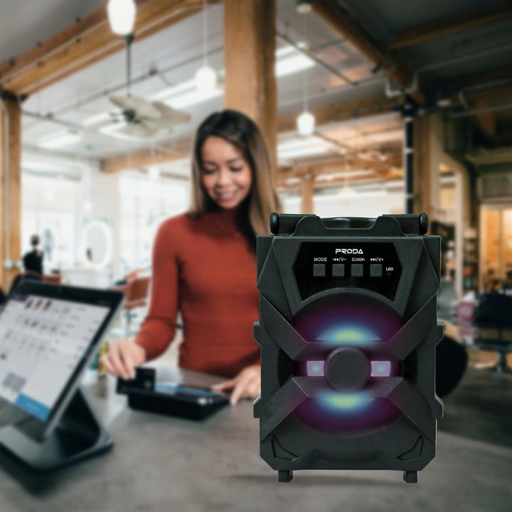 Produktbild Proda Xunshen Portable Wireless Bluetooth Speaker FM Radio + Micro SD (4 h, Stromversorgung über USB)