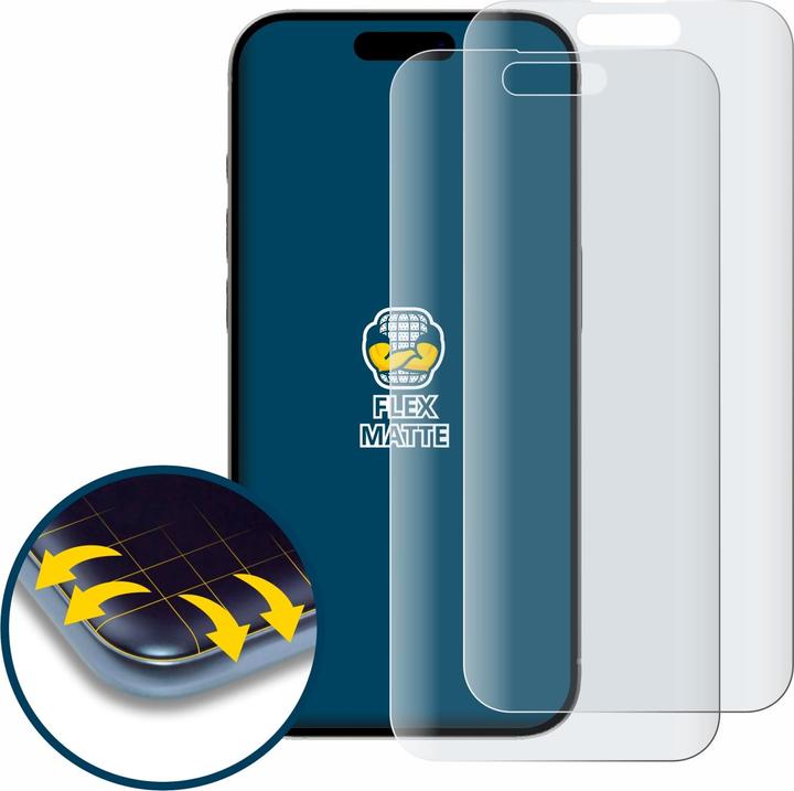 Actual product image BROTECT Full-Cover Protector Matte (2 Piece, Apple iPhone 15 Pro)