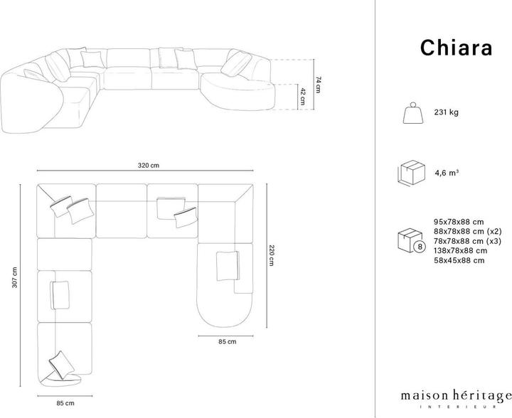 Immagine prodotto Maison Heritage Chiara (Divani componibili)