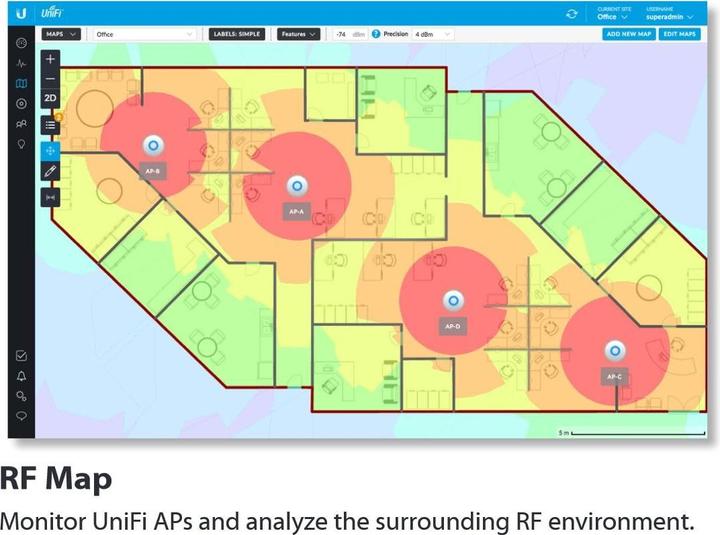 Actual product image Ubiquiti UniFi UAP-AC-LR-5 Set (866 Mbit/s)