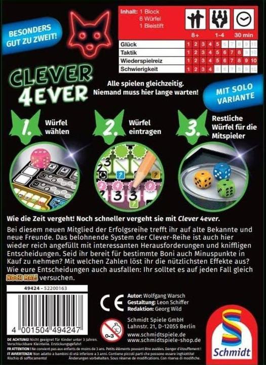Produktbild Schmidt Spiele Clever ever (Deutsch)