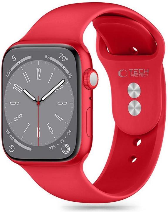 Produktbild Tech-Protect SILICONE Apple Watch 6 / 7 / 8 / 9 / 10 / SE / ULTRA 1 / 2 (44 / 45 / 46 / 49 MM) RED