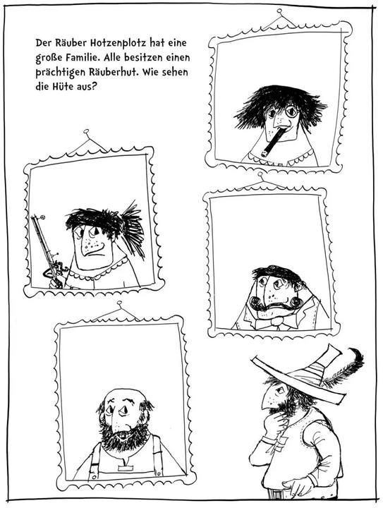 Image du produit Le brigand Hotzenplotz (à colorier, à continuer de colorier, à dessiner soi-même)