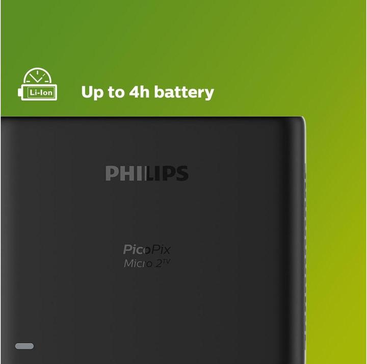 Actual product image Philips PicoPix Micro 2TV (VGA, 150 lm, 1.2:1)