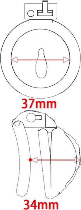 Actual product image CockLock Penis Chastity Cage Kit "Small Pussy" - Medium