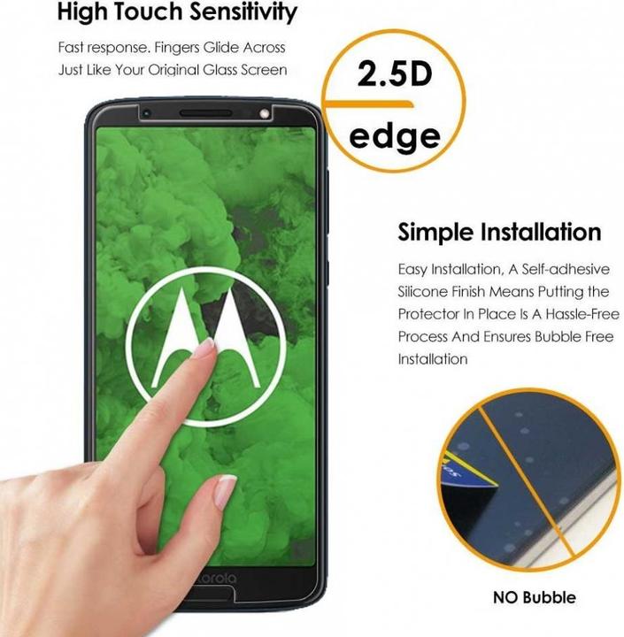 Image du produit Screenguard Motorola Moto G6 Plus Film de protection en verre blindé Case Friendly Design (1 pièce(s), Motorola Moto G6 Plus)