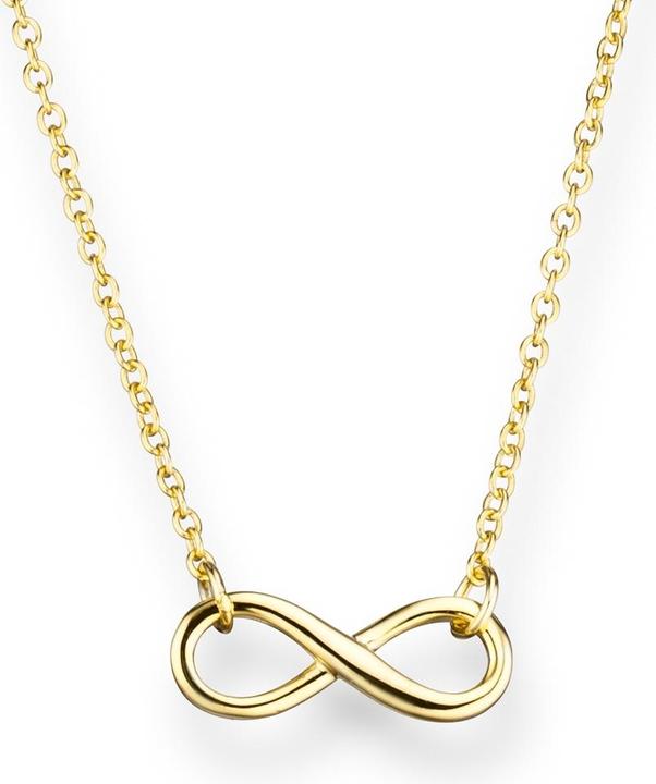 Glanzstücke München Damen Infinity Sterling Silber gelbgold 40,0 cm Basiskette + 5,0 cm Verlängerung - 5956 (Sterling Silber, 40 - 45 cm)