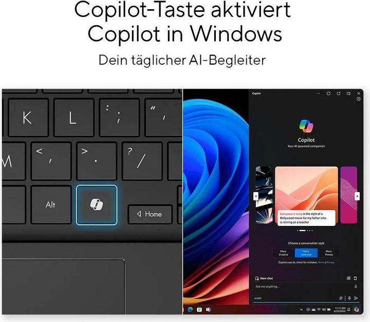Actual product image ASUS Vivobook S 15 OLED (15.60", Snapdragon X Elite X1E-78-100, 32 GB, 1000 GB, CH)